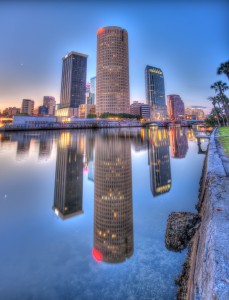 Tampa Reflection and Seawall