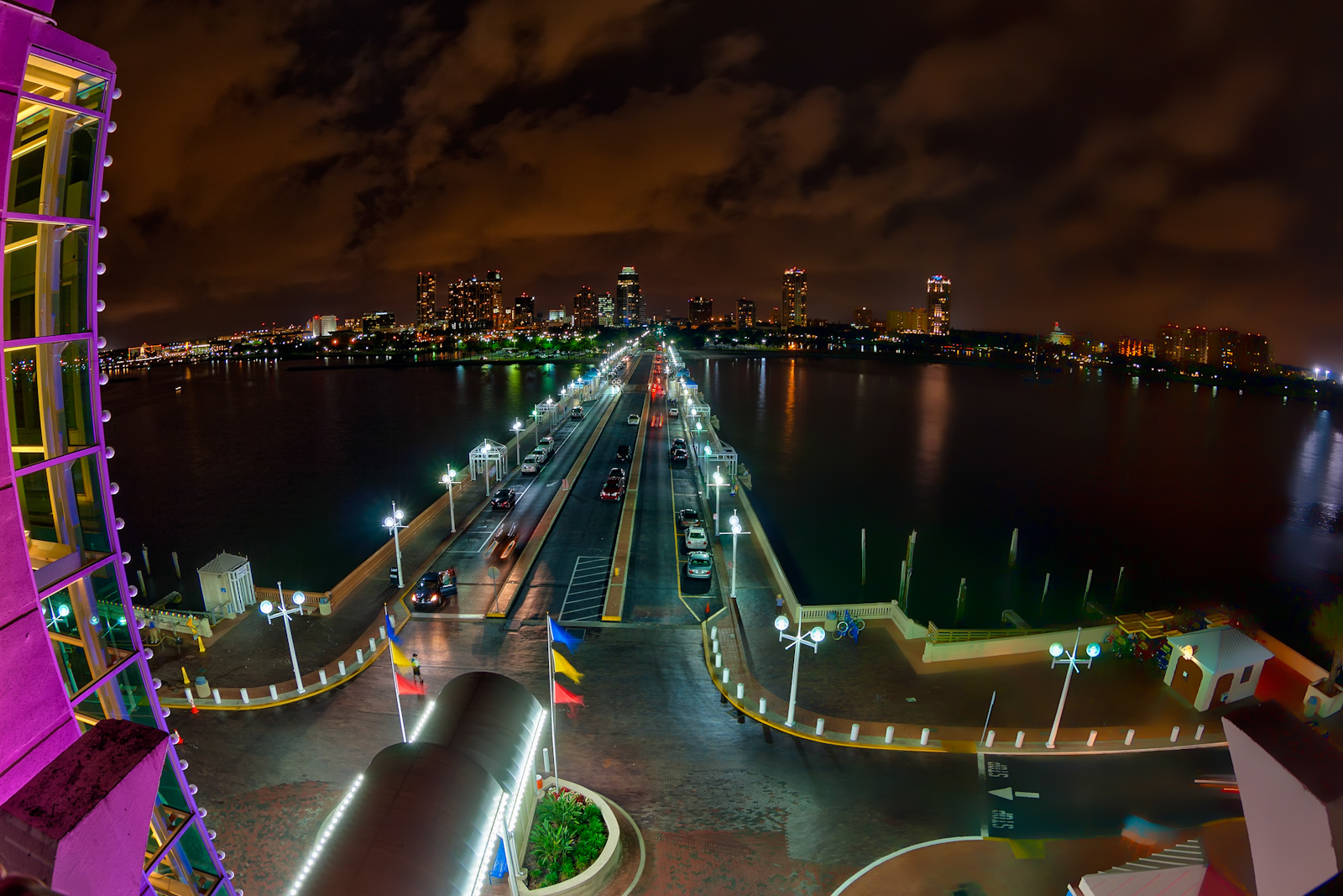 St Petersburg Pier View at Night