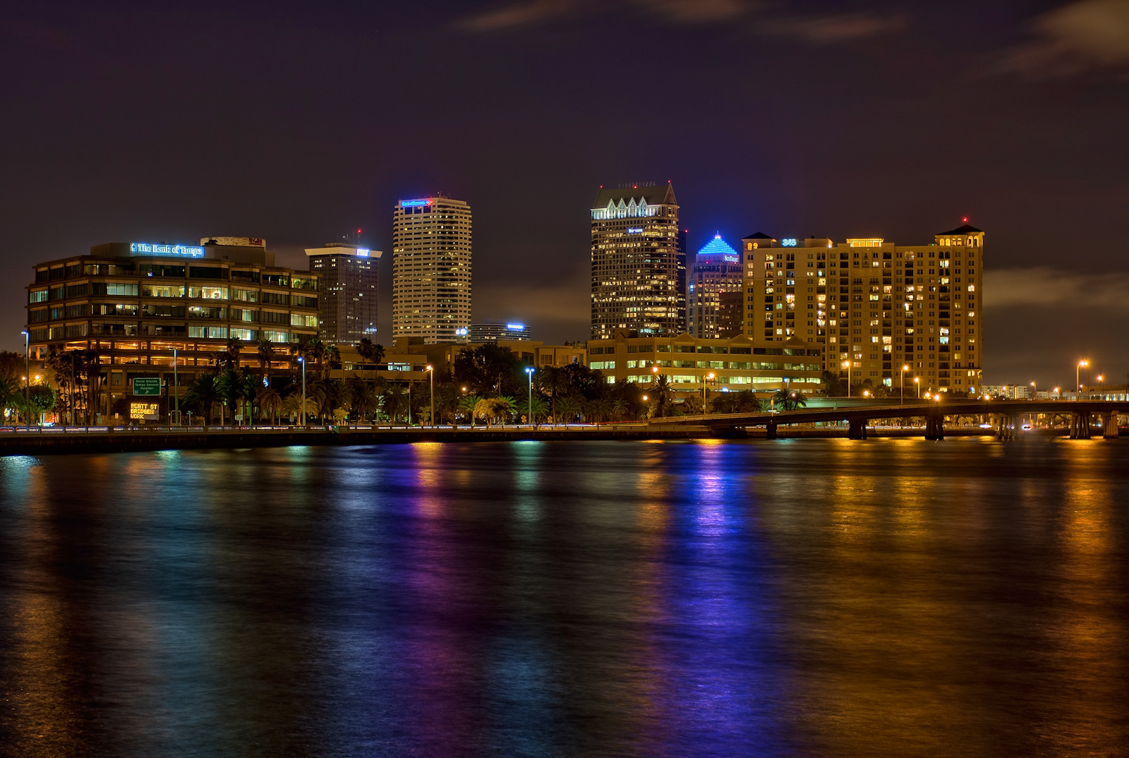 Downtown Tampa from Bayshore Boulevard