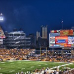 Steelers Scoreboard and Moon