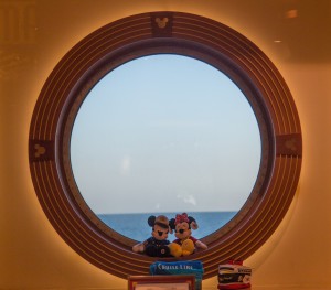 Mickey and Minnie Mouse in the Porthole