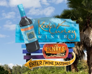 Keel and Curley Winery Sign