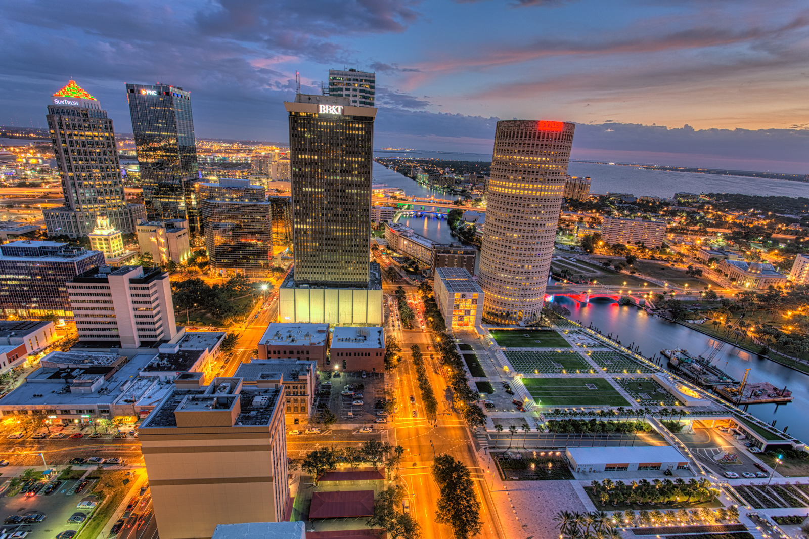 Tampa in Technicolor from Above