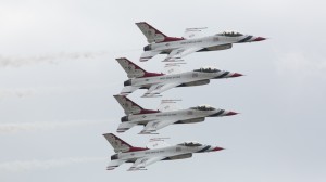 USAF Thunderbirds in Formation