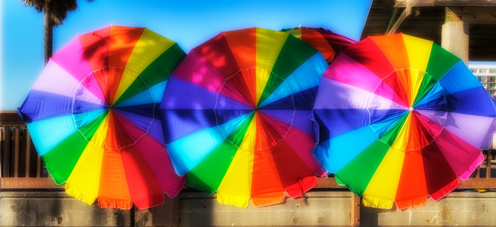Colorful Umbrellas at Clearwater Beach