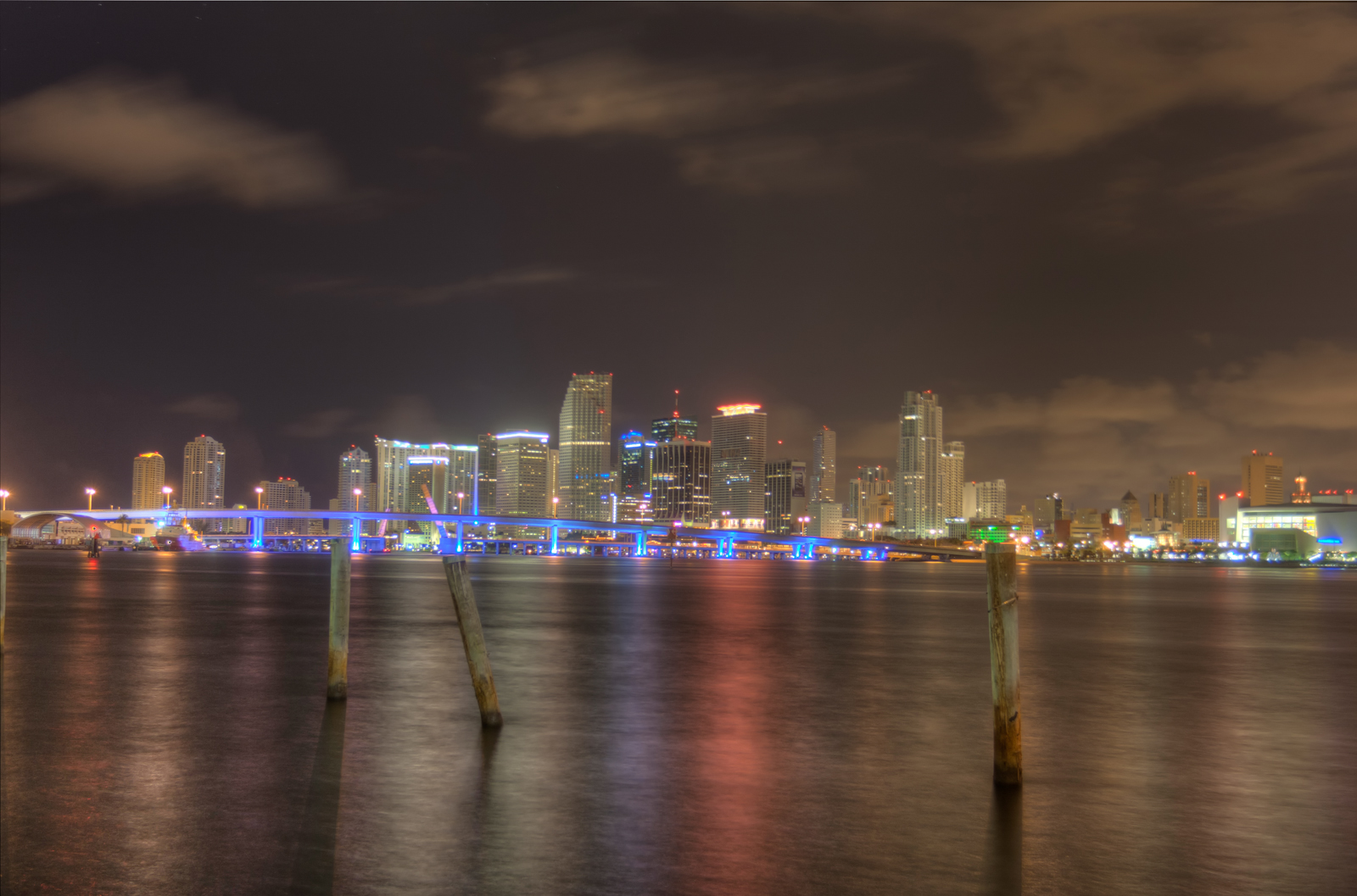 Miami Skyline Pilings