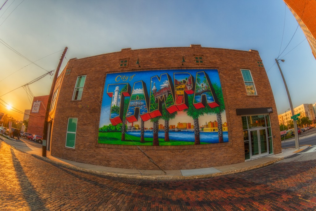 Tampa Postcard Mural by Carl Cowden III
