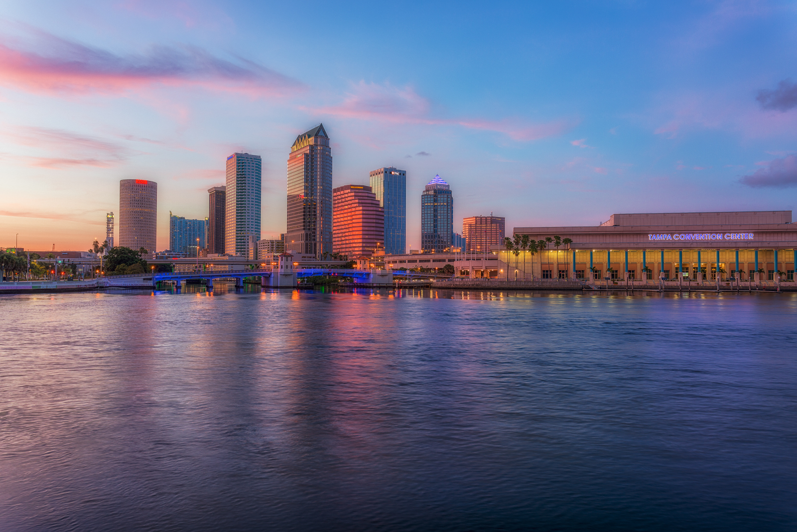 Tampa Skyline Getting Colorful