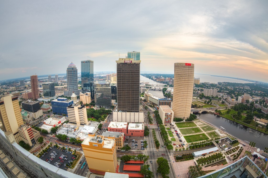 Tampa Wide View from Skypoint, Tampa, Florida