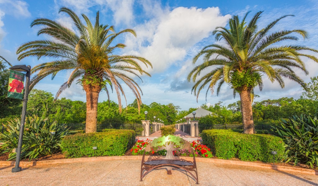 Beautiful Bench in Florida Botanical Gardens - Largo, Florida