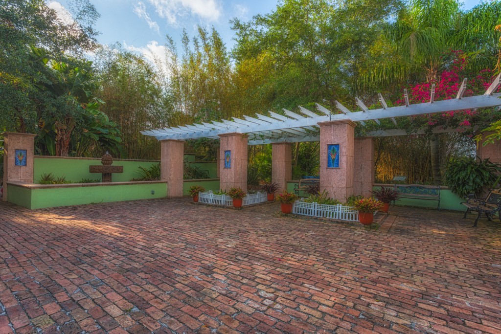 Courtyard at Florida Botanical Gardens - Largo, Florida