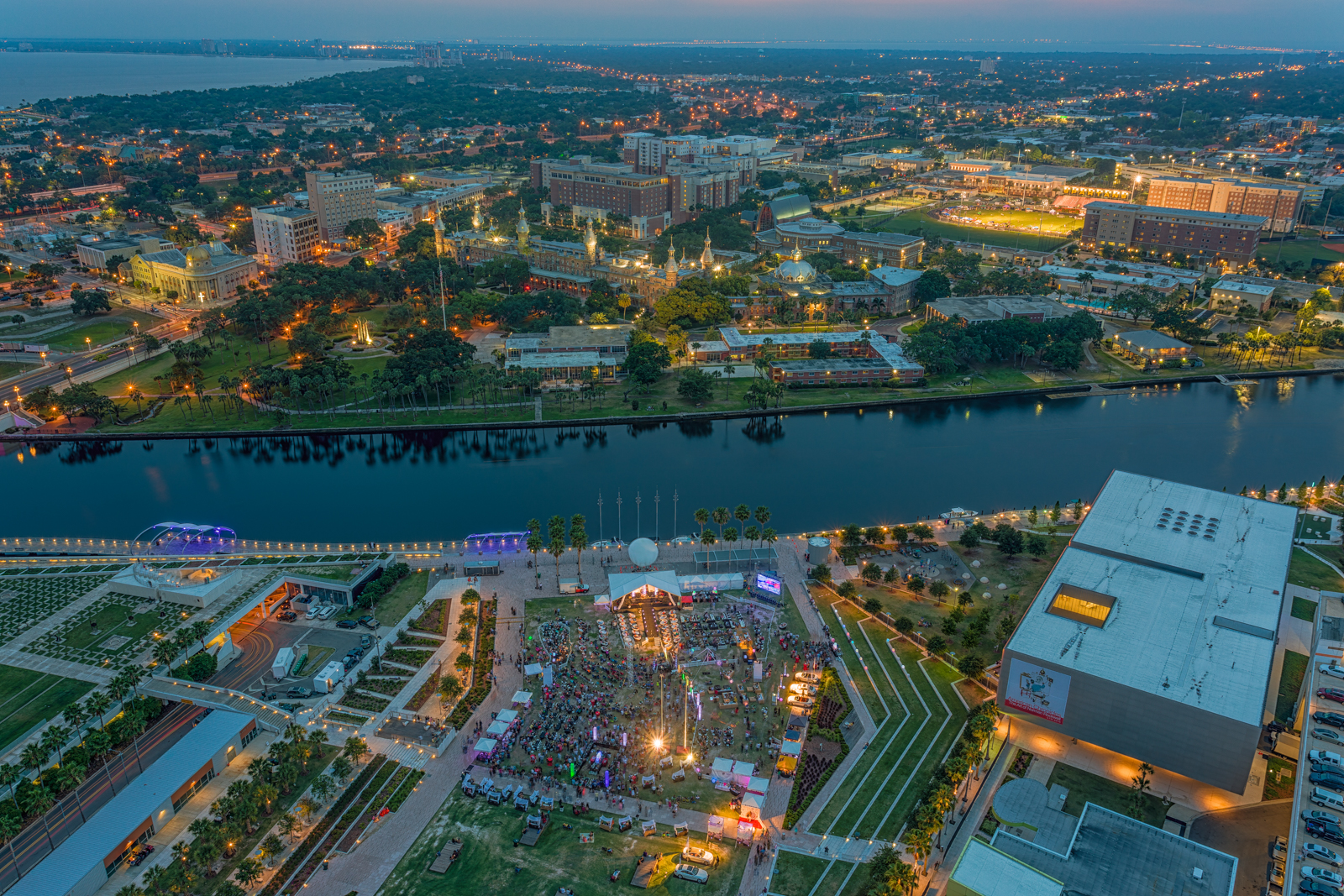 Night Over University of Tampa, Tampa, Florida