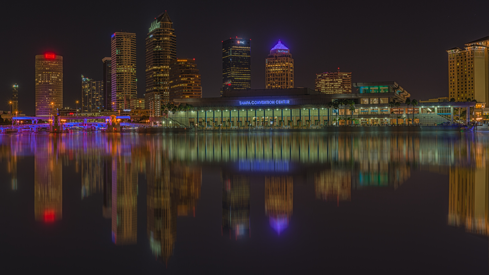Tampa Skyline Medium Reflection Composite, Tampa, Florida