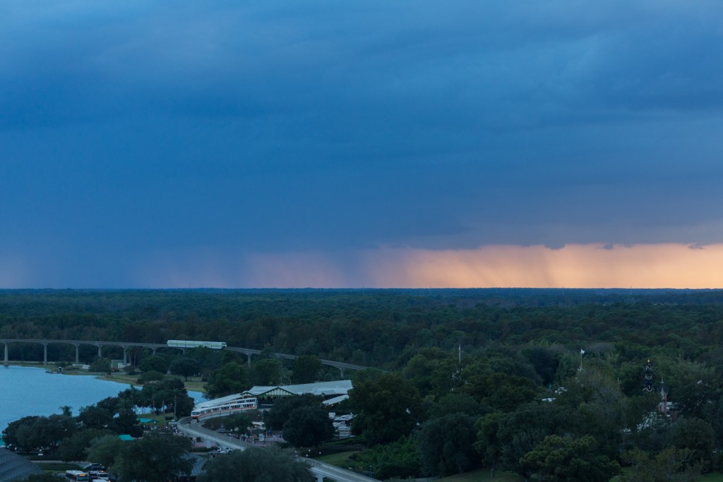 Storm over Monorail, Disney World, Orlando, Florida