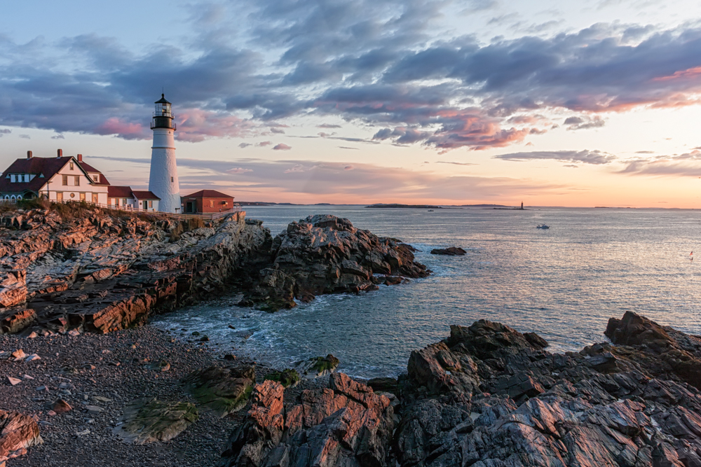 Portland Head Lighthouse Sunrise, Cape Elizabeth, Maine