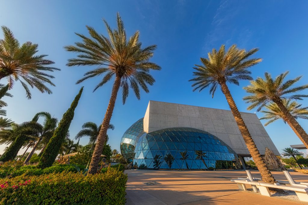 Dali Museum between the Palm Trees, St Petersburg, Florida