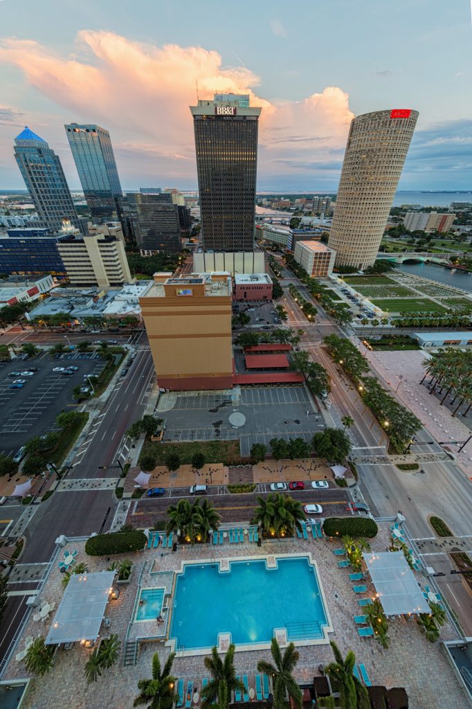 Skypoint Pool and Downtown Tampa, Tampa, Florida