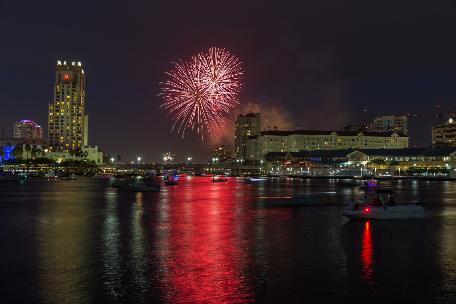 Channelside Fireworks in Tampa, Tampa, Florida