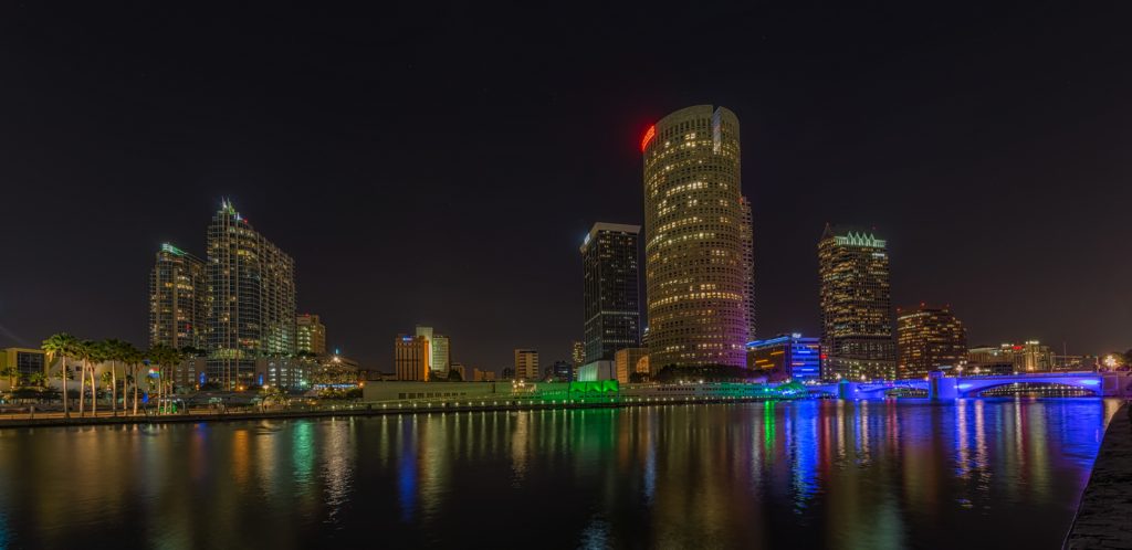 Tampa Wide from Plant Park, Tampa, Florida