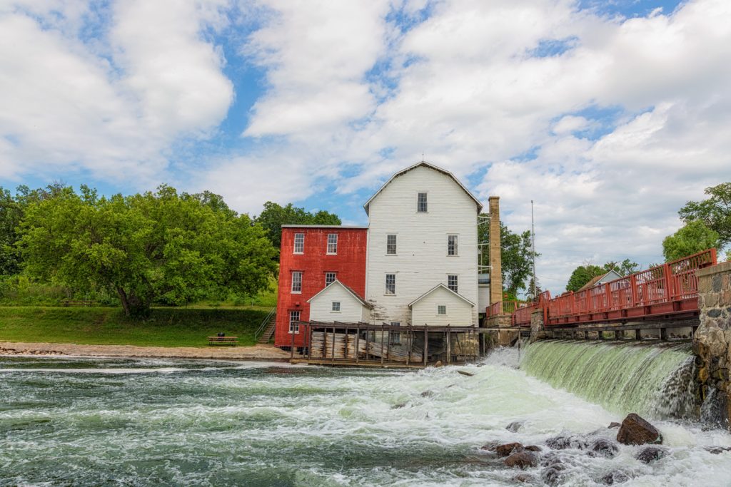Phelps Mill across the River, Underwood, Minnesota