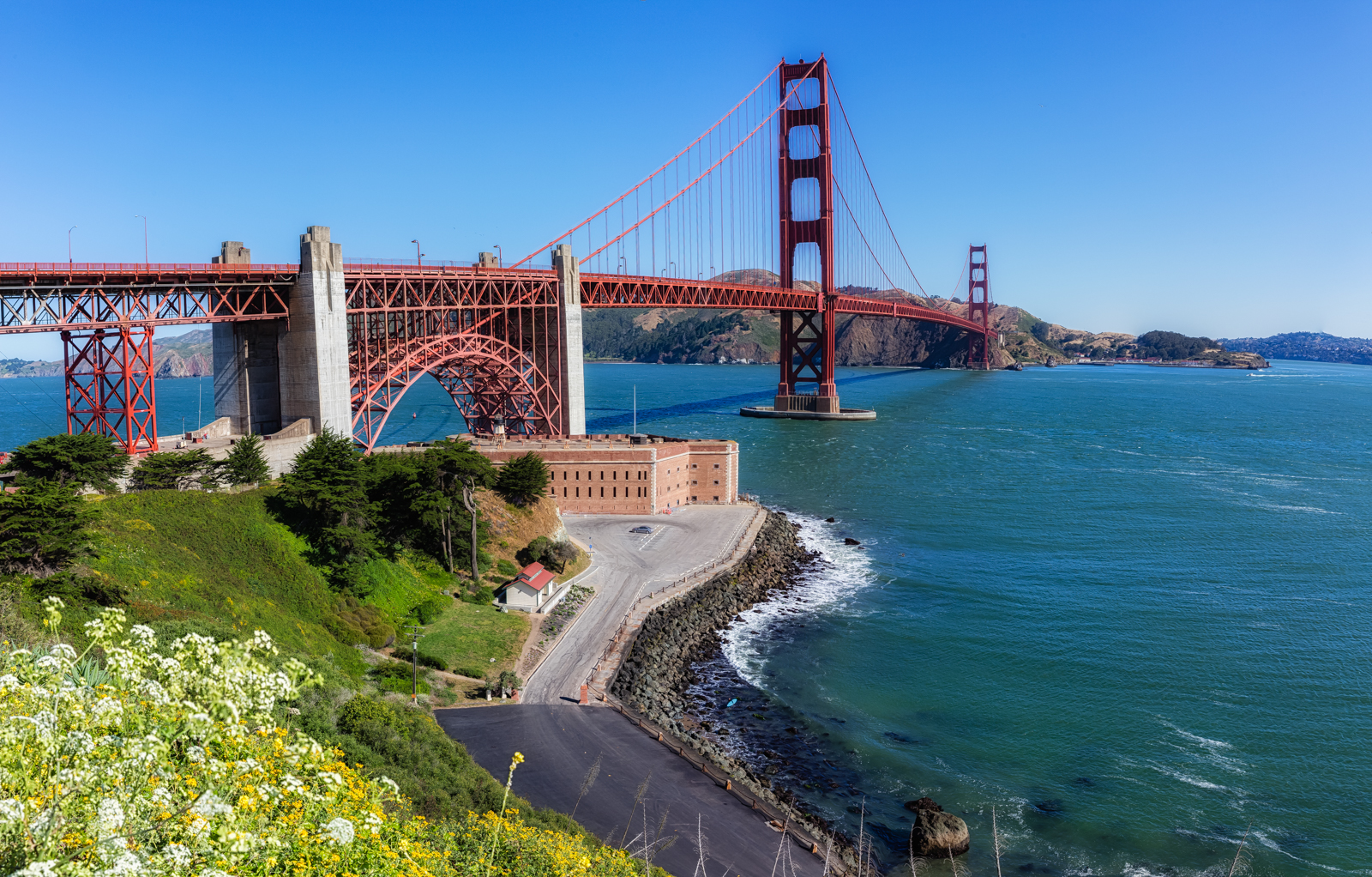 Golden Gate Bridge from Fort Point, San Francisco, California