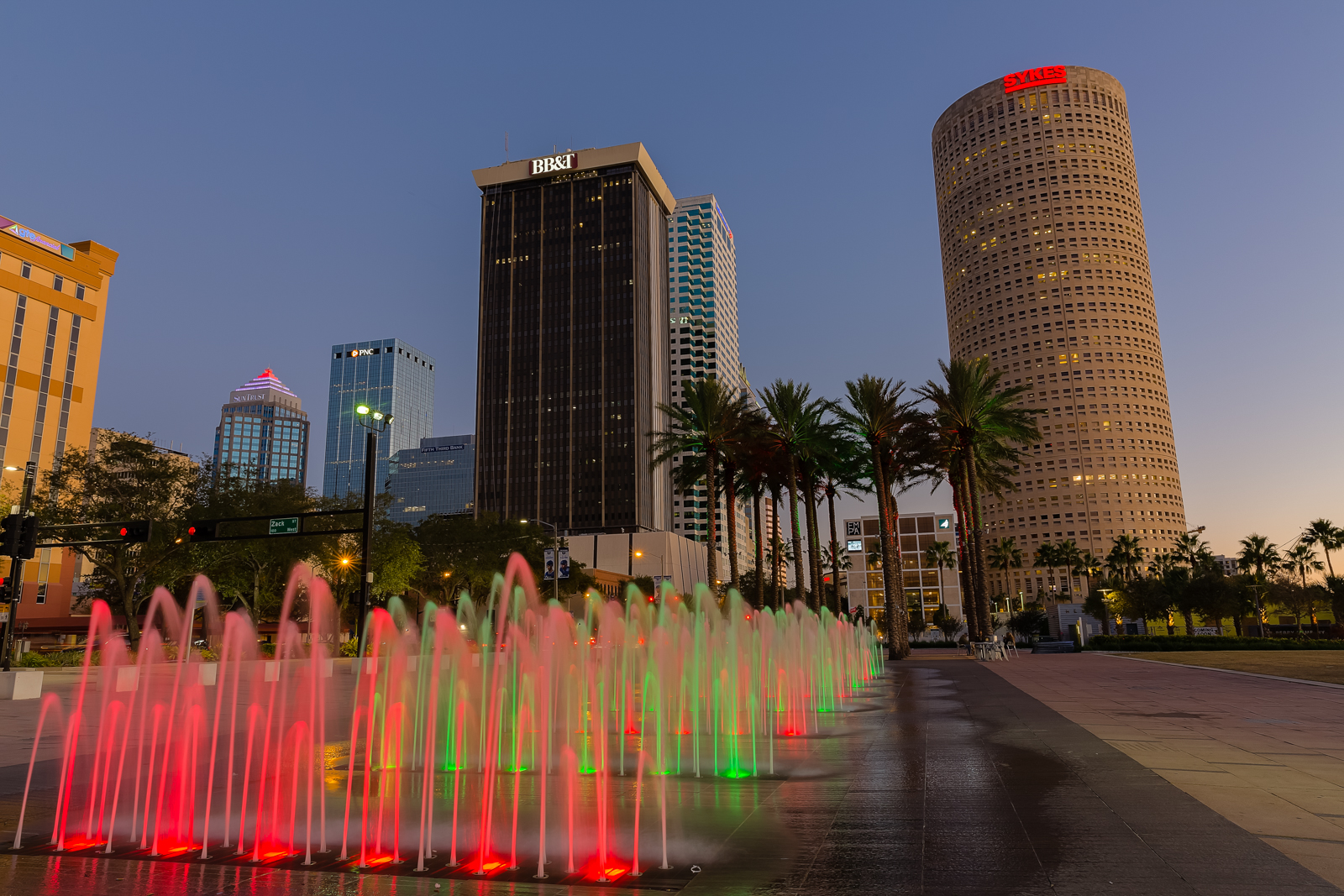 Curtis Hixon Christmas Fountains, Tampa, Florida