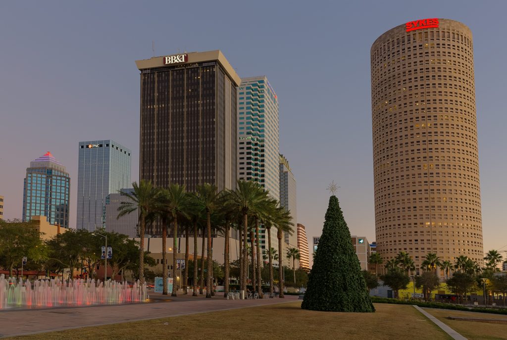 Curtis Hixon Christmas Tree Daytime, Tampa, Florida