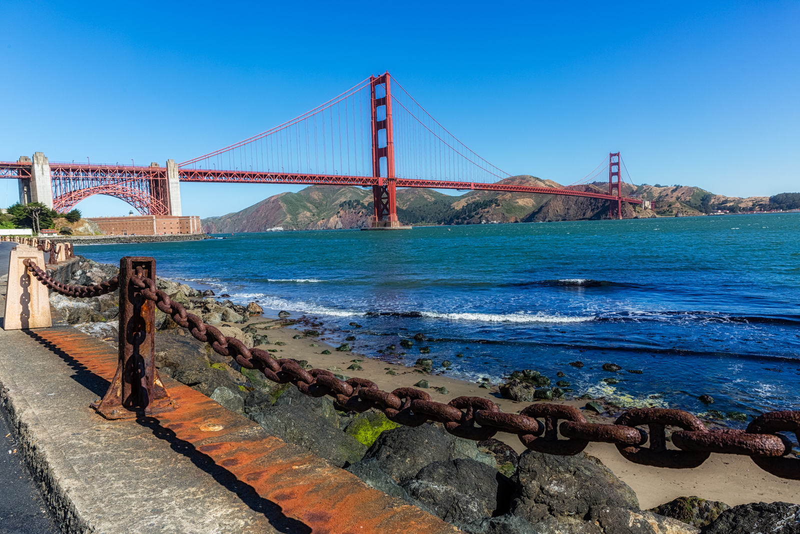 Golden Gate Bridge from Fort Point, San Francisco, California