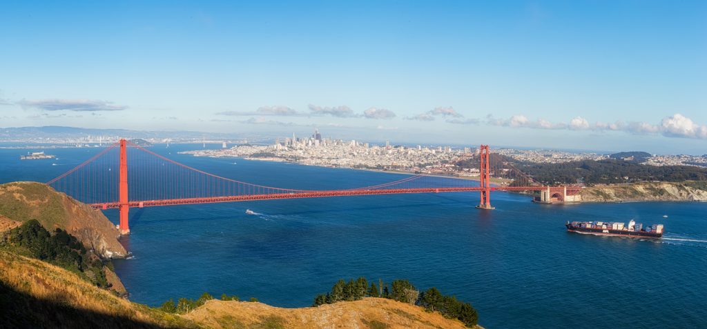 Golden Gate Bridge Panorama, San Francisco, California