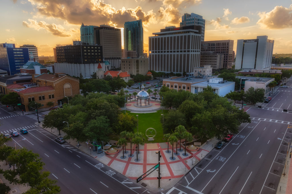 Joe Chillura Courthouse Square Sunset Horizontal, Tampa, Florida