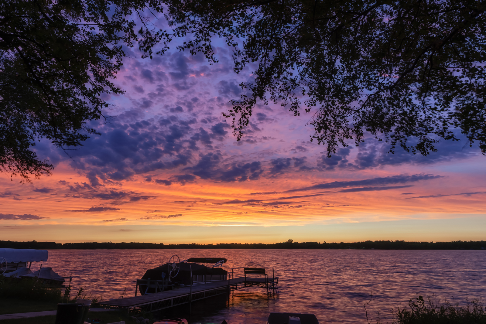 Colorful Dead Lake Sunset, Dead Lake, Minnesota