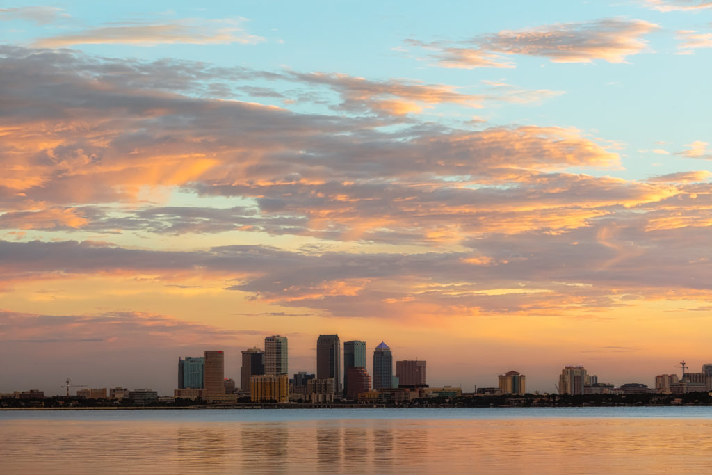 Tampa Sunrise Clouds, Tampa, Florida