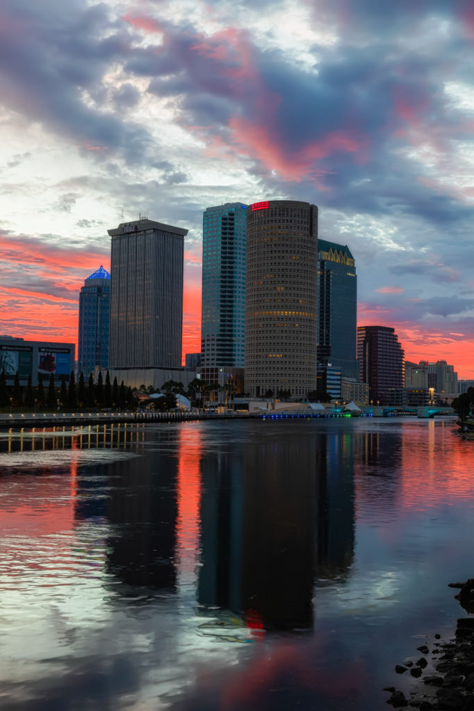 Pink Sky Vertical, Tampa, Florida
