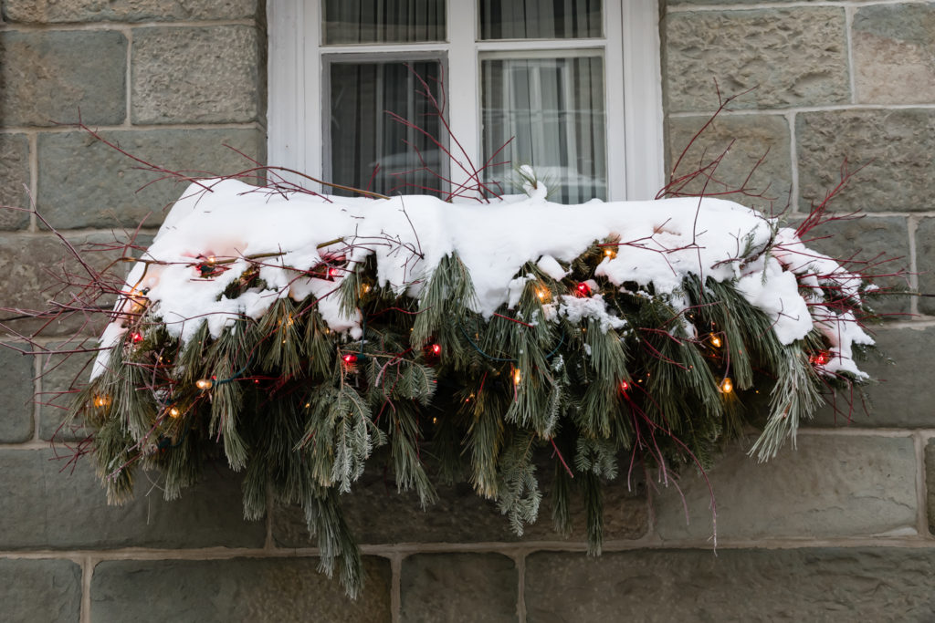 Christmas Window, Quebec City, Quebec, Canada