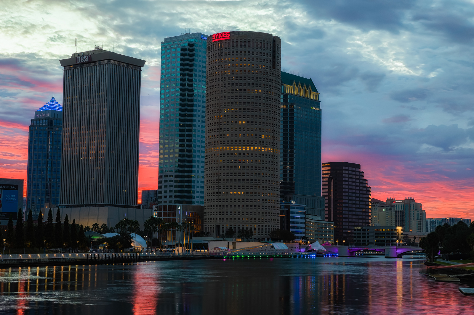 Pink Sky in Morning, Tampa, Florida