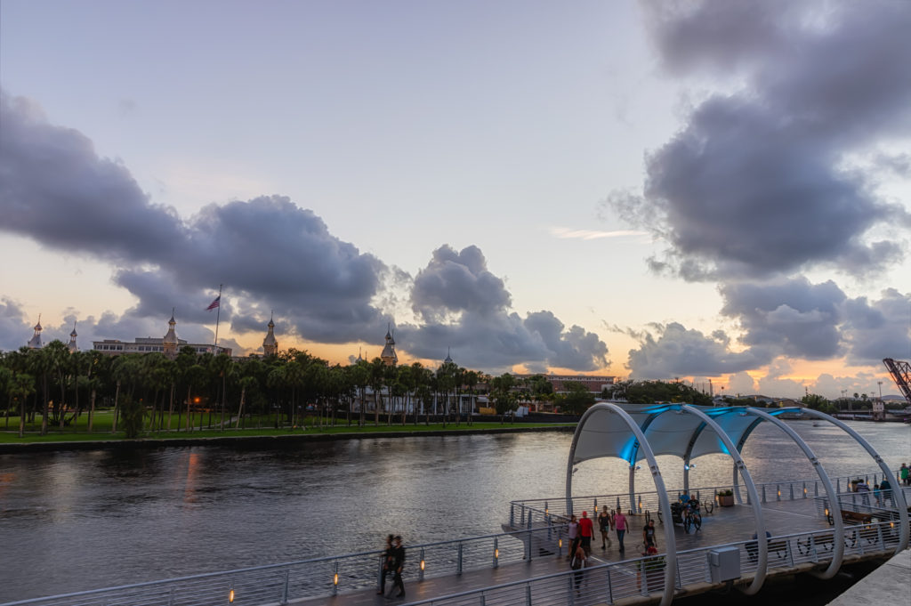 University of Tampa Cloudy Sunset