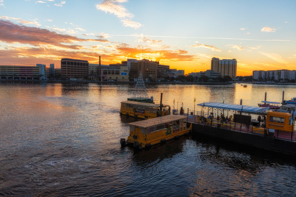 Sunset over Pirate Water Taxis