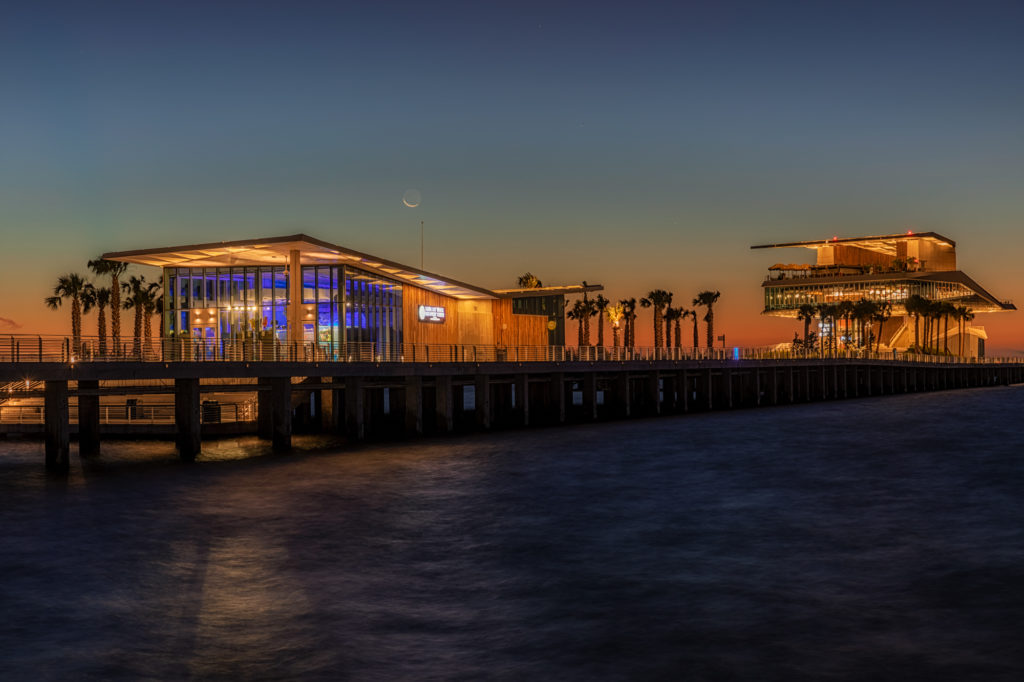 Tampa Baywatch Discovery Center and Pier Side View