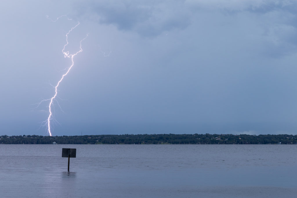 Lightning over Lake Louisa