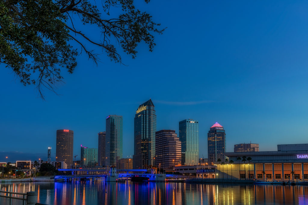 Tampa Skyline Framed from TGH
