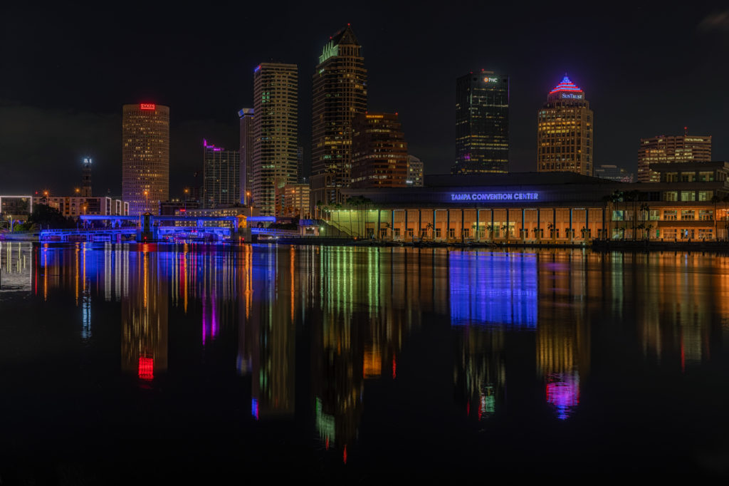 Tampa Skyline Lights Tight