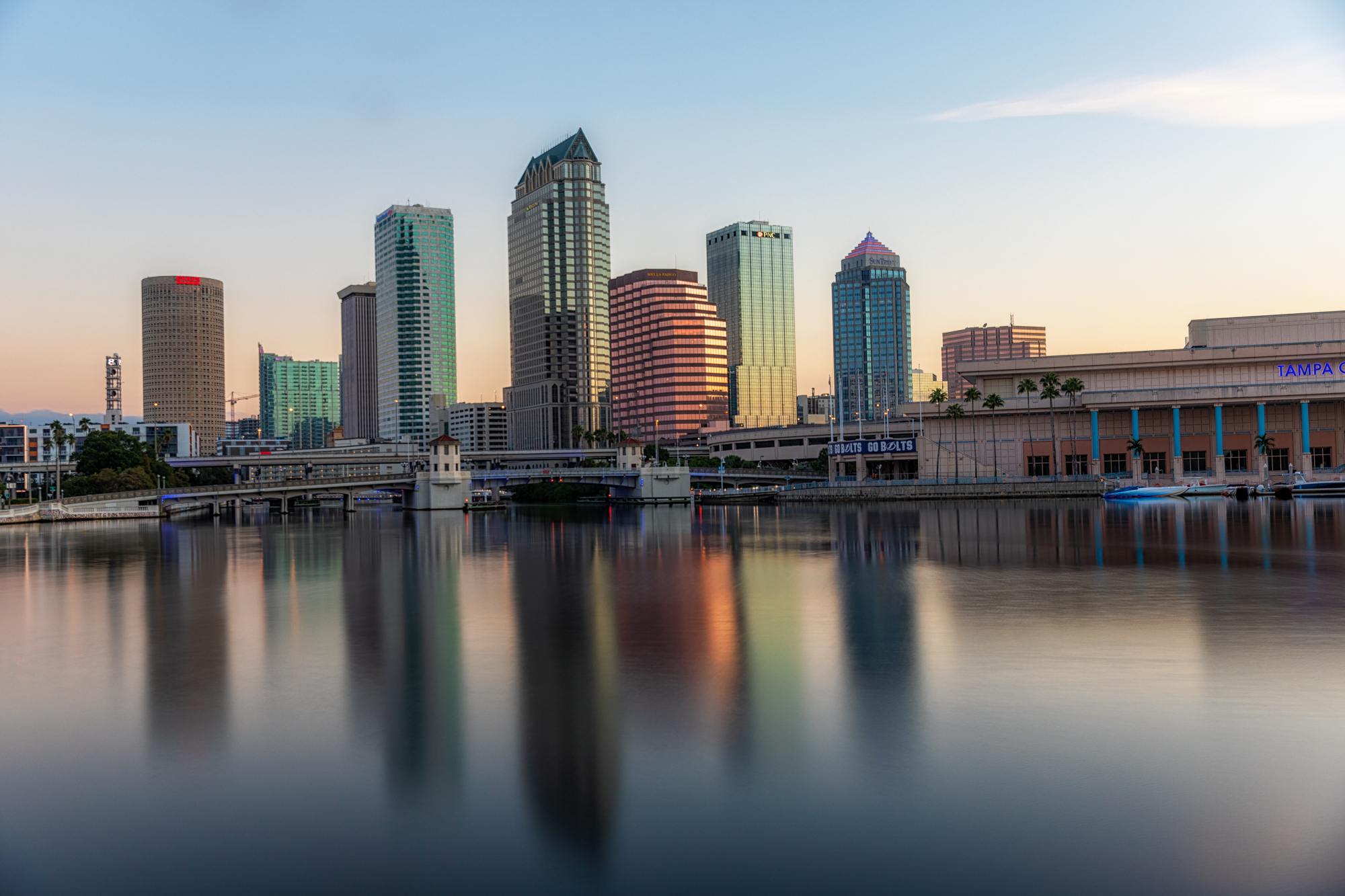Tampa Skyline Long Exposure