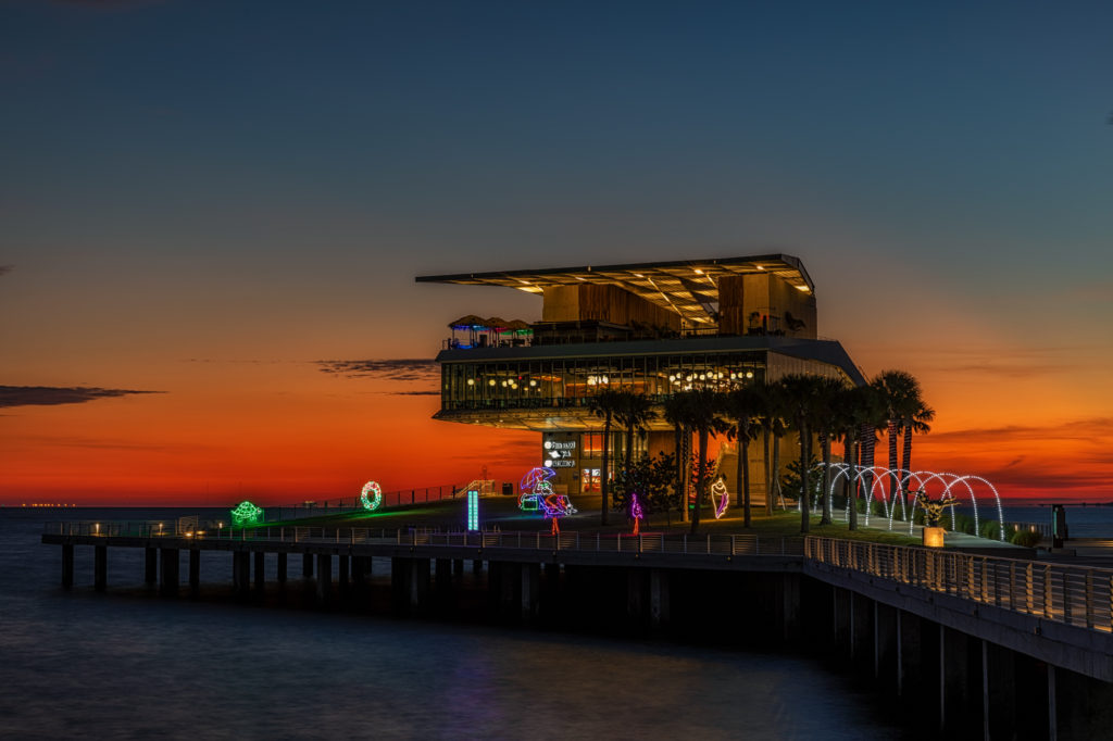 Ready for Christmas at the St Pete Pier