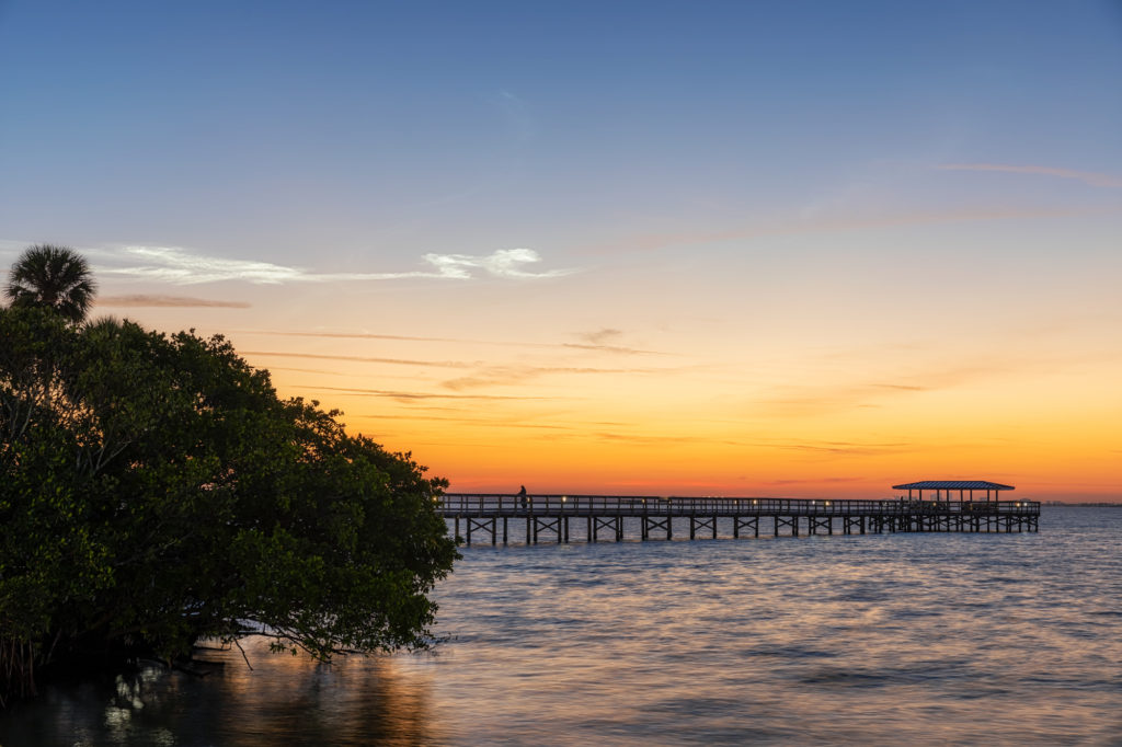 Safety Harbor Pier Just before Sunrise