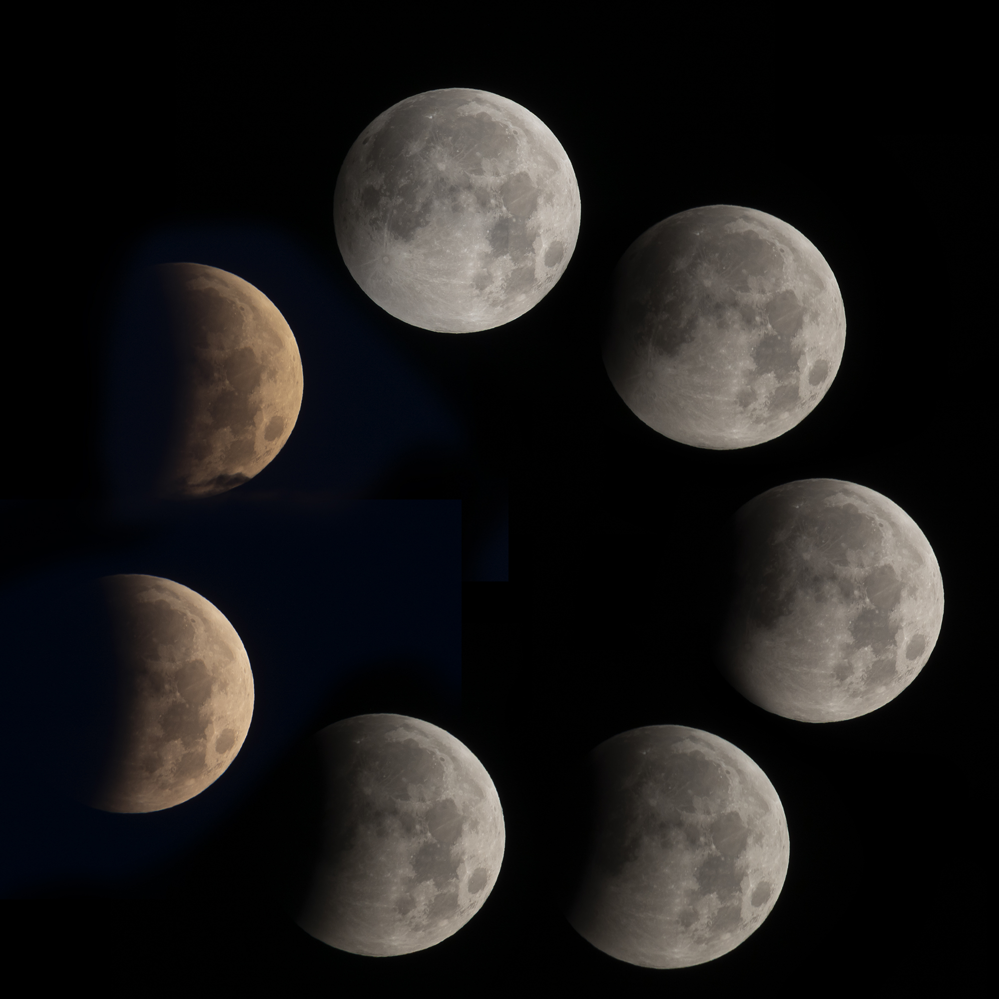 Partial Lunar Eclipse Sequence