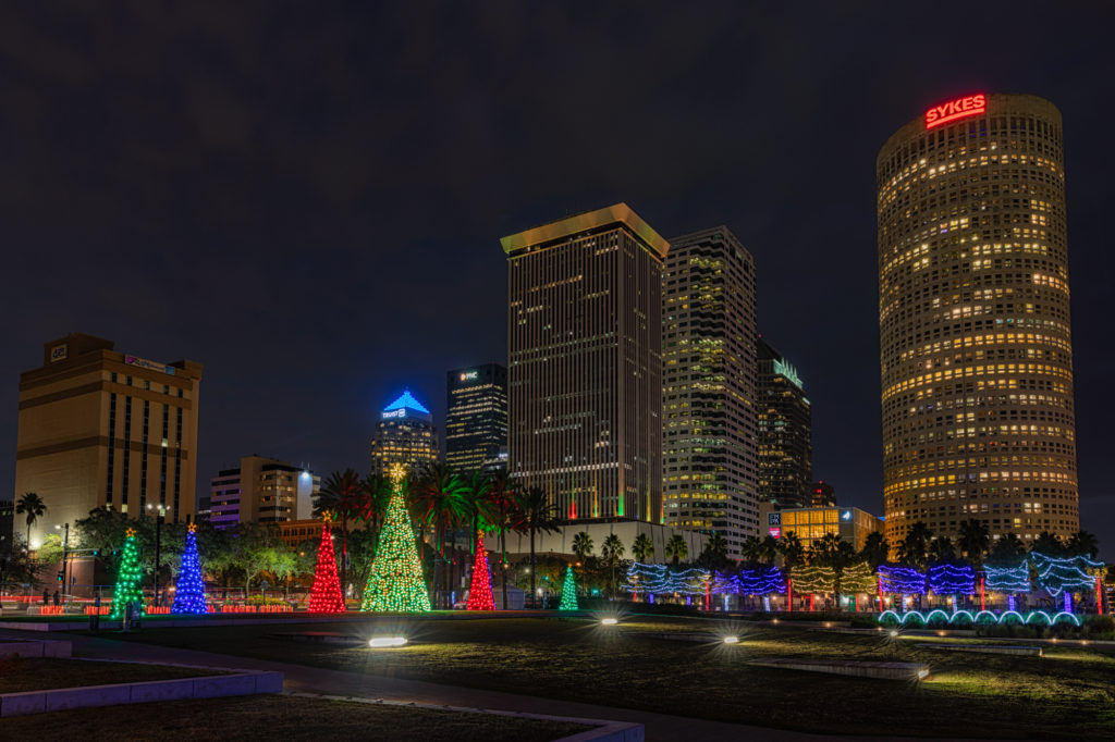Christmas Trees and Tampa Skyline Fav