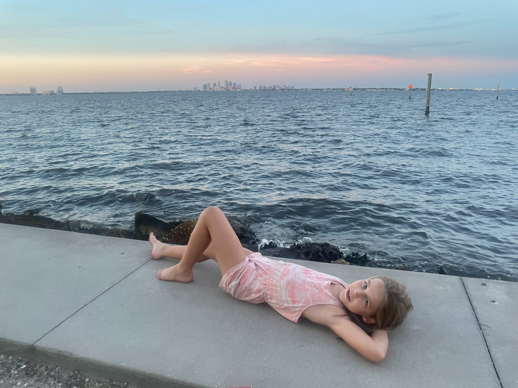 Daughter enjoying the view