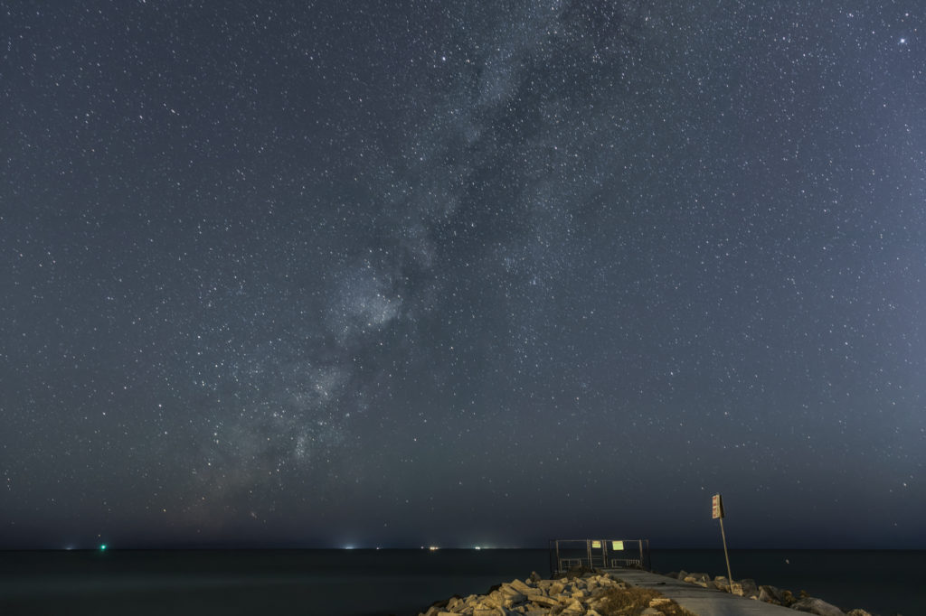 Milky Way over Pier