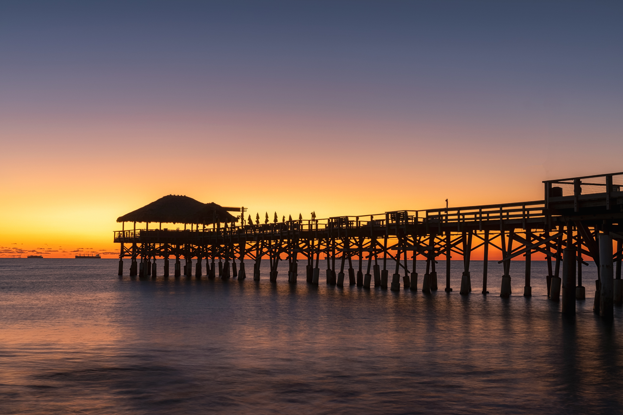 Cocoa Beach Pier Sunrise Gradient