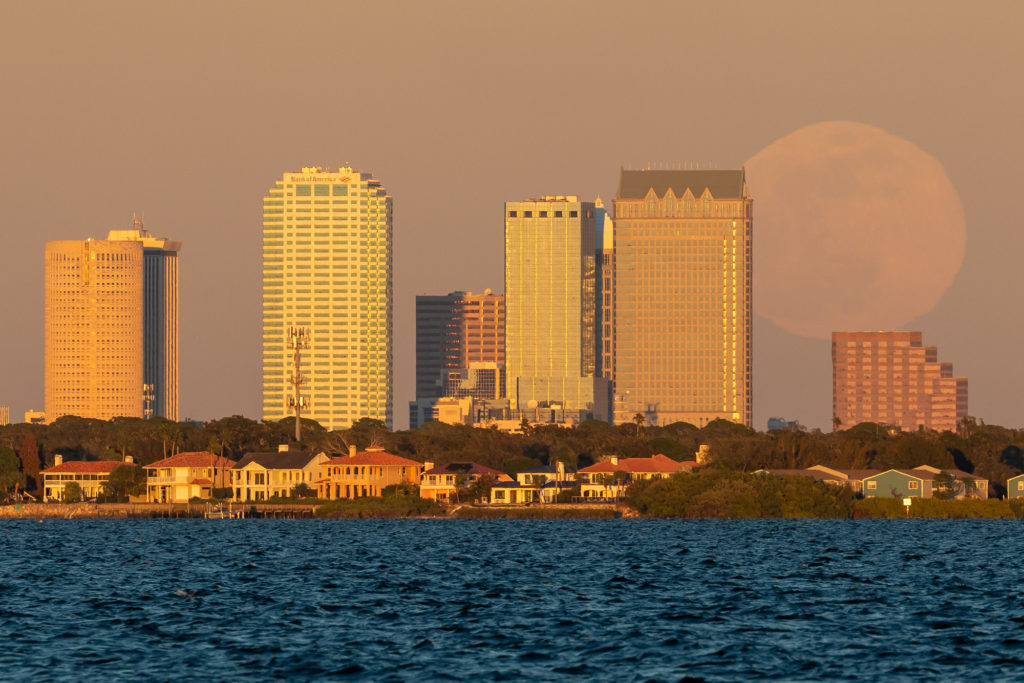 The January Wolf Moon rising over Tampa (3)